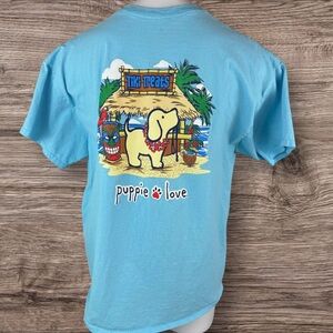 Puppy Love Shirt Unisex  Size XXL Blue  Rescue Dog Graphic Tee Cotton (948)